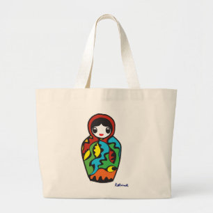 Babushka - Matryoshka Jumbo Stoffbeutel