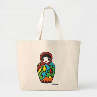 Babushka - Matryoshka Jumbo Stoffbeutel