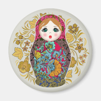 Babushka Russian Nesting Matrioshka Magnet