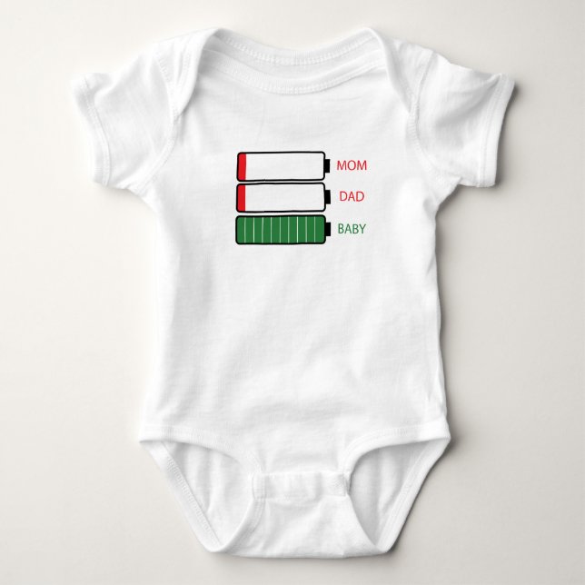 Baby 100% Energie Strampler (Vorderseite)