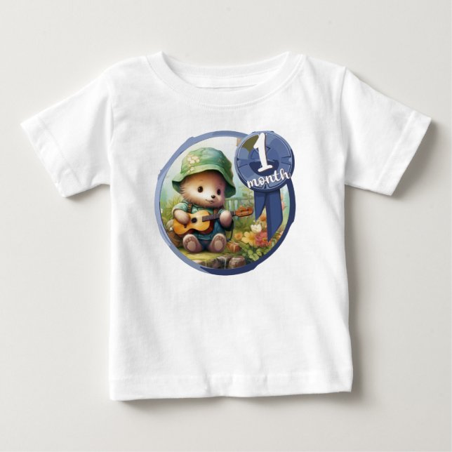 Baby - 1 month too baby t-shirt (Vorderseite)