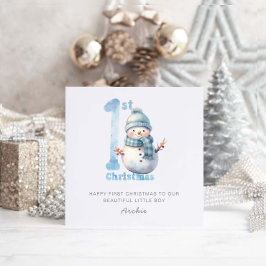 Baby 1. Weihnachten Niedlich Snowman