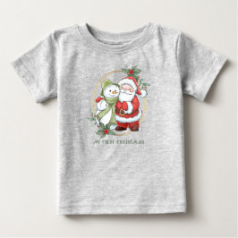 Baby 1 Weihnachts Weihnachtsmann Rudolph T - Shirt