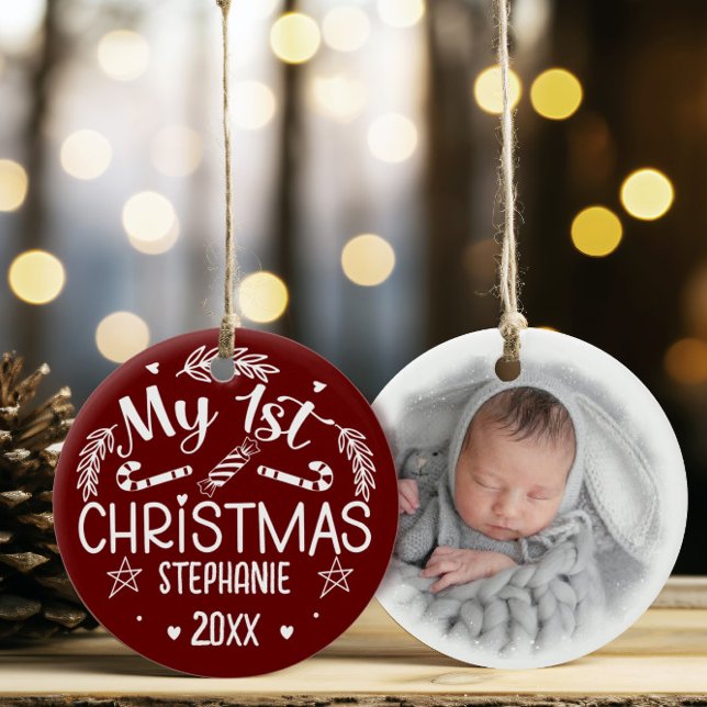 Baby 1. Weihnachtsfeier Wohngestaltung Keramik Ornament (Von Creator hochgeladen)