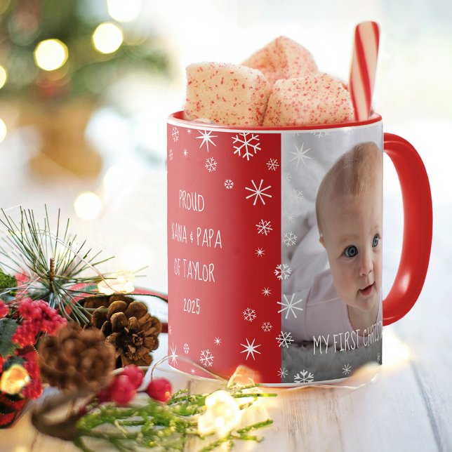 Baby 1 Weihnachtsgroßeltern Chic 2 Foto Red Tasse (Von Creator hochgeladen)