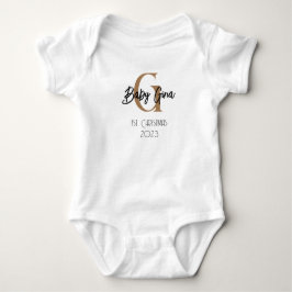 Baby 1 Weihnachtsmonogramm unisex Name Karosserie Baby Strampler
