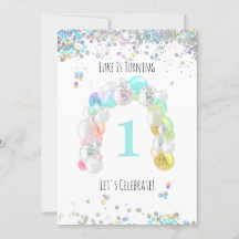 *~* BABY 1st One Balloon BOB Birthday