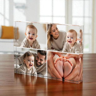 Baby 4 Foto-Collage Bild Foto-Block Fotoblock