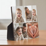 Baby 4 Photo Collage Picture Instagram Fotoplatte<br><div class="desc">Capture your baby’s cutest moments with this Baby 4-Photo Collage Instagram-Style Plaque, designed to showcase four special photos in a clean, social-inspired grid layout. Perfect for nurseries, desks, or gifting to grandparents, this personalized plaque brings charm and modern style to any space. Add your baby’s name, birthdate, or a sweet...</div>