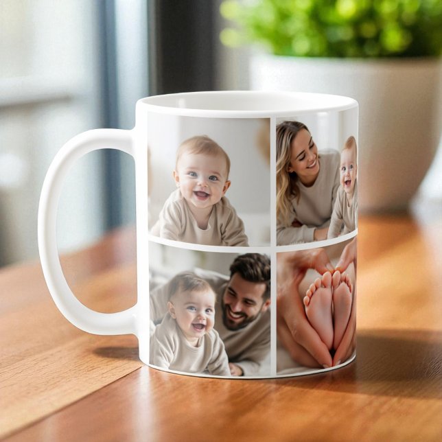 Baby 8 Photo Collage Cute Picture Instagram Kaffeetasse (Von Creator hochgeladen)
