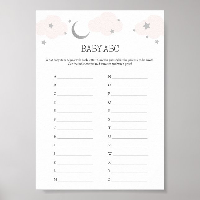 Baby ABC Baby Shooting Game Card Poster (Vorne)