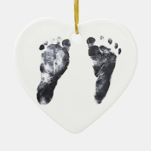 Baby-Abdruck-Herz Keramikornament