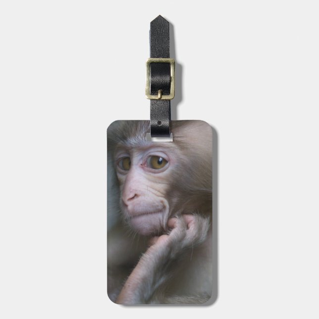 Baby-Affe Gepäckanhänger (Vorderseite vertikal)
