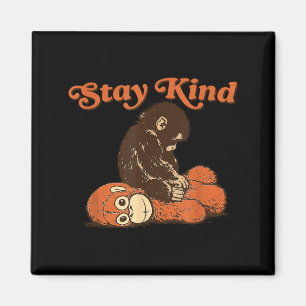 Baby-Affe Punch Stay Kind Plüschspielzeug Cute Tre Magnet