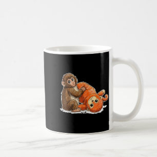Baby-Affe schlägt süßes Meme-Grafik-T-Shirt  Kaffeetasse
