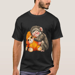 Baby-Affe schlägt T-Shirt