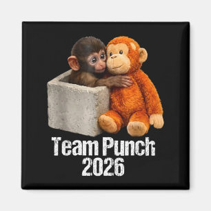 Baby-Affe süßer Affe Team Punch 2026 Zoo Magnet