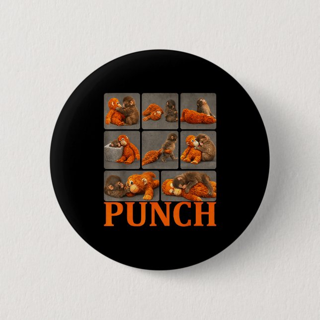 Baby-Affen-Schlag  Button (Vorderseite)
