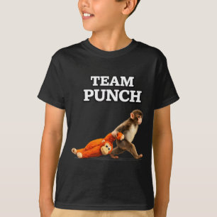 Baby-Affen-Schlag Meme-Team Punch 2026 T-Shirt