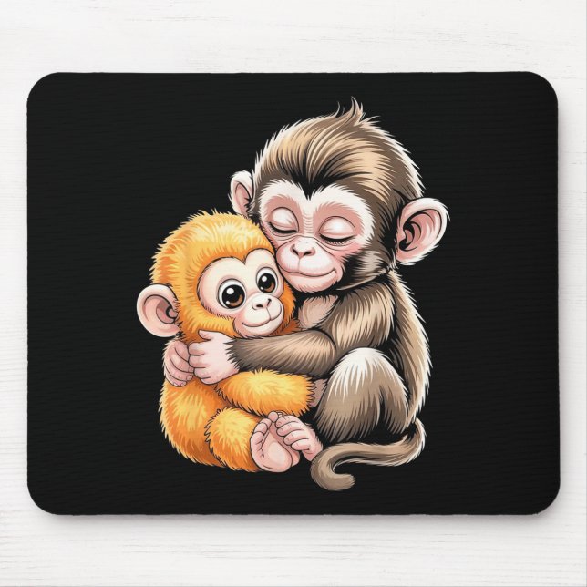 Baby-Affen-Schlag  Mousepad (Vorne)