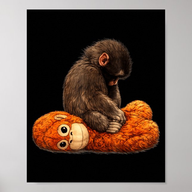 Baby-Affen-Schlag  Poster (Vorne)