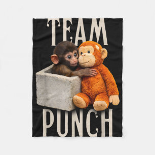 Baby-Affen-Schlag-Team-Schlag Fleecedecke