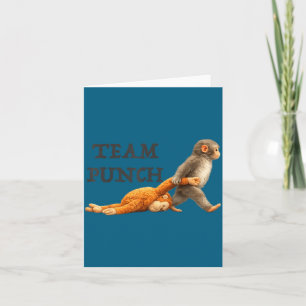 Baby-Affen-Team-Schlag lustiger Affe-Meme Karte