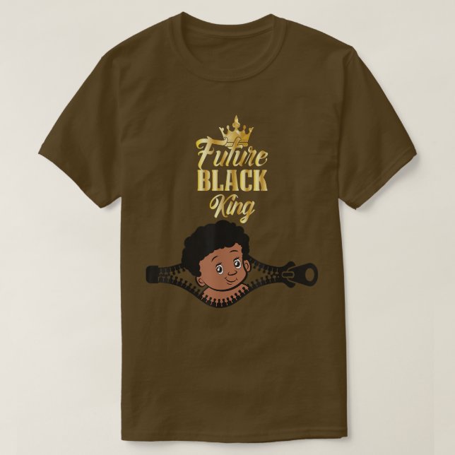 Baby African American Future Black King Maternity T-Shirt (Design vorne)