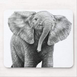 Baby-afrikanischer Elefant Mousepad