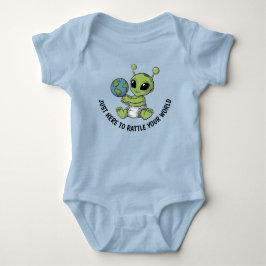 Baby Alien Holding Rattle Bodysuit Strampler