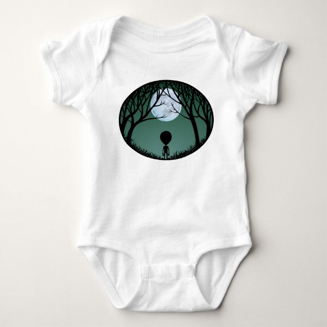 Baby Alien Romper Niedlich Alien Baby 1 Stück Baby Strampler (Vorderseite)