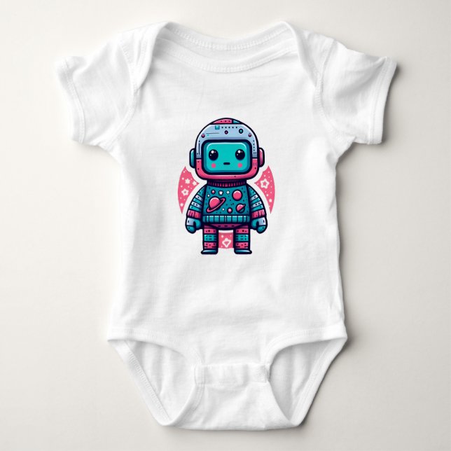 Baby Alien Stiker Baby Strampler (Vorderseite)