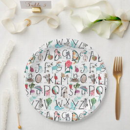 Baby Alphabet ABC Baby Shower Invitation Pappteller