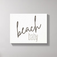 Baby am Strand. Leinwand