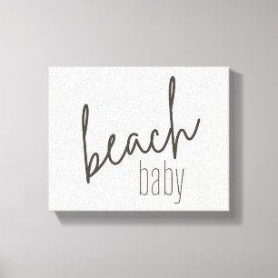Baby am Strand. Leinwand