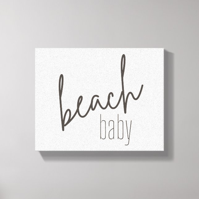 Baby am Strand. Leinwand (Vorderseite)