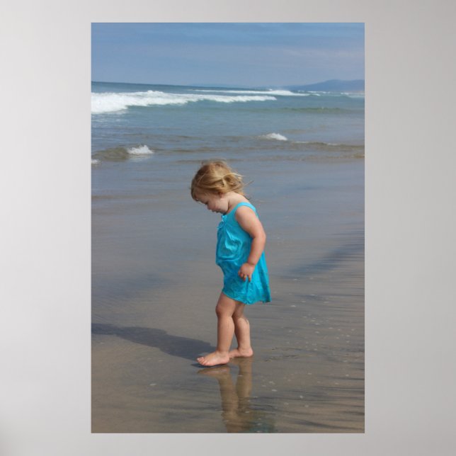 Baby am Strand Poster (Vorne)