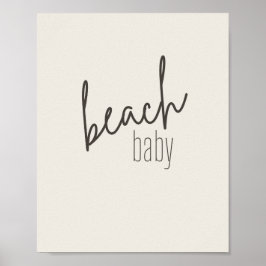 Baby am Strand. Poster & Prints