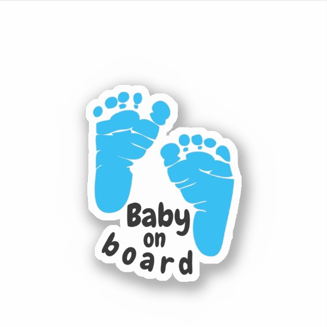 Baby an Bord Aufkleber (Vorderseite)
