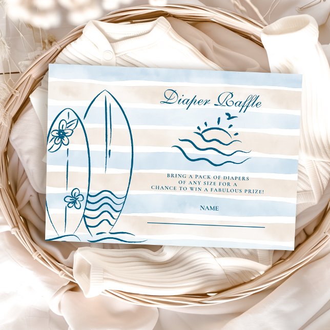 Baby an Bord Baby Duschdiapper Raffle Begleitkarte (Von Creator hochgeladen)