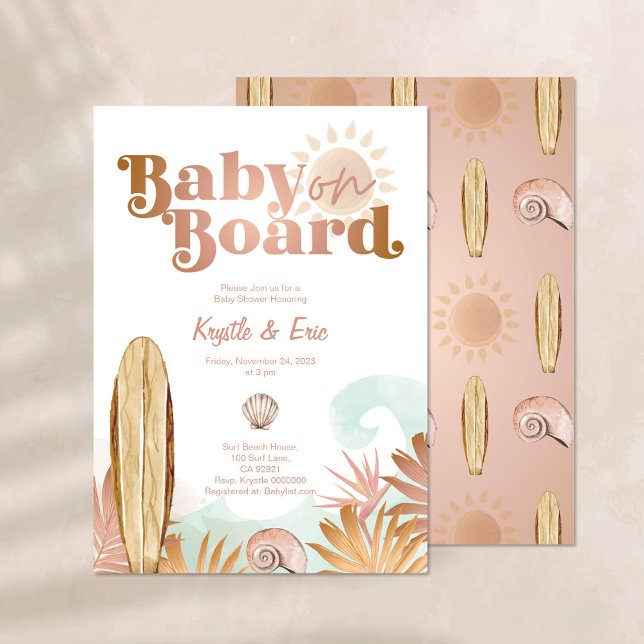 Baby an Bord Baby Dusche Einladung (Von Creator hochgeladen)
