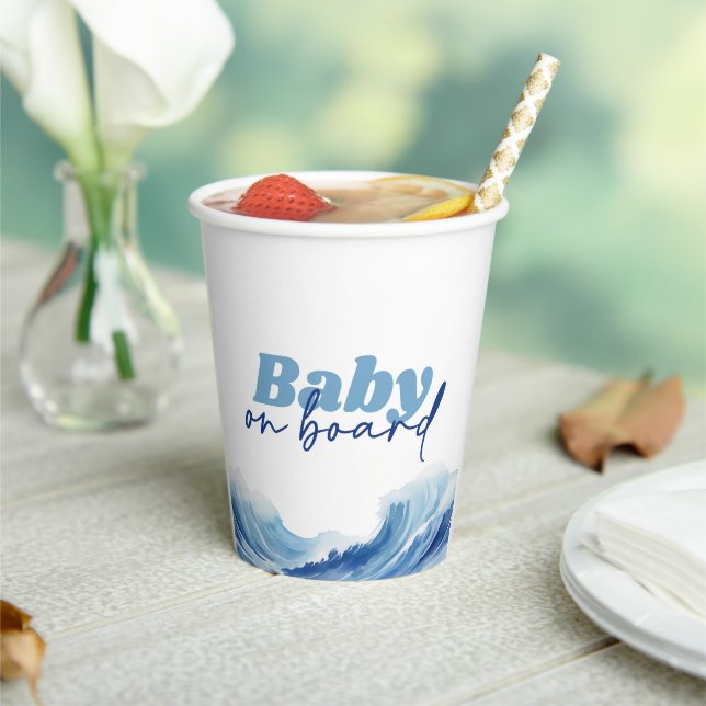 Baby an Bord Baby Duschkabinen, Surf Baby Dusche Pappbecher (In Situ)