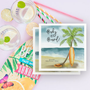 Baby an Bord Babydusche Serviette