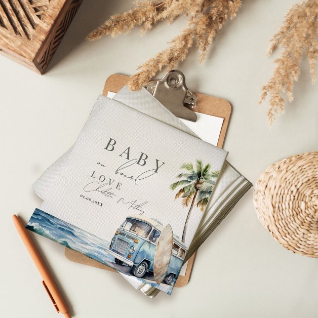 Baby an Bord Babydusche, Surf Beach Serviette (Von Creator hochgeladen)