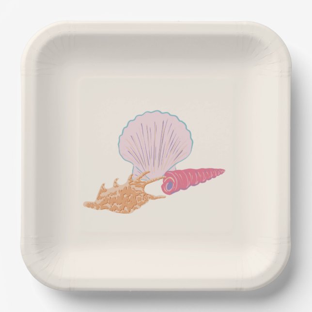 Baby an Bord — Babydusche zum Thema Ozean Pappteller (Vorderseite)
