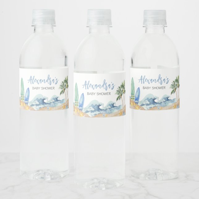 Baby an Bord Beach Baby Dusche (Flaschen)