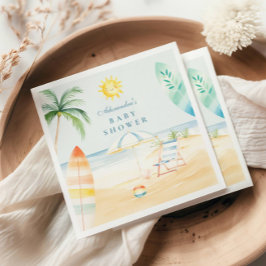 Baby an Bord Beach Surf Baby Dusche Serviette