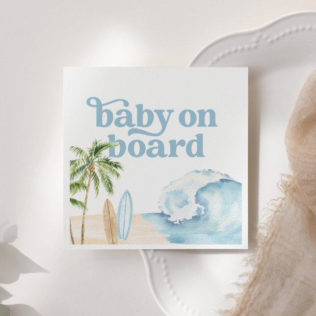 Baby an Bord Beach Surf Baby Dusche Serviette (Von Creator hochgeladen)