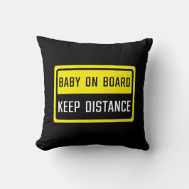 Baby an Bord Behalt Distanzzeichen Kissen