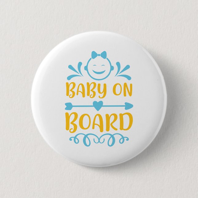 Baby an Bord Button (Vorderseite)